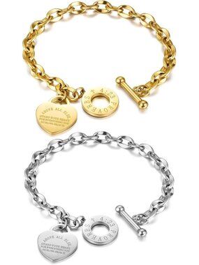 Charming Heart Bracelet for Women | Stylish Jewelry Accessory, Perfect Gift